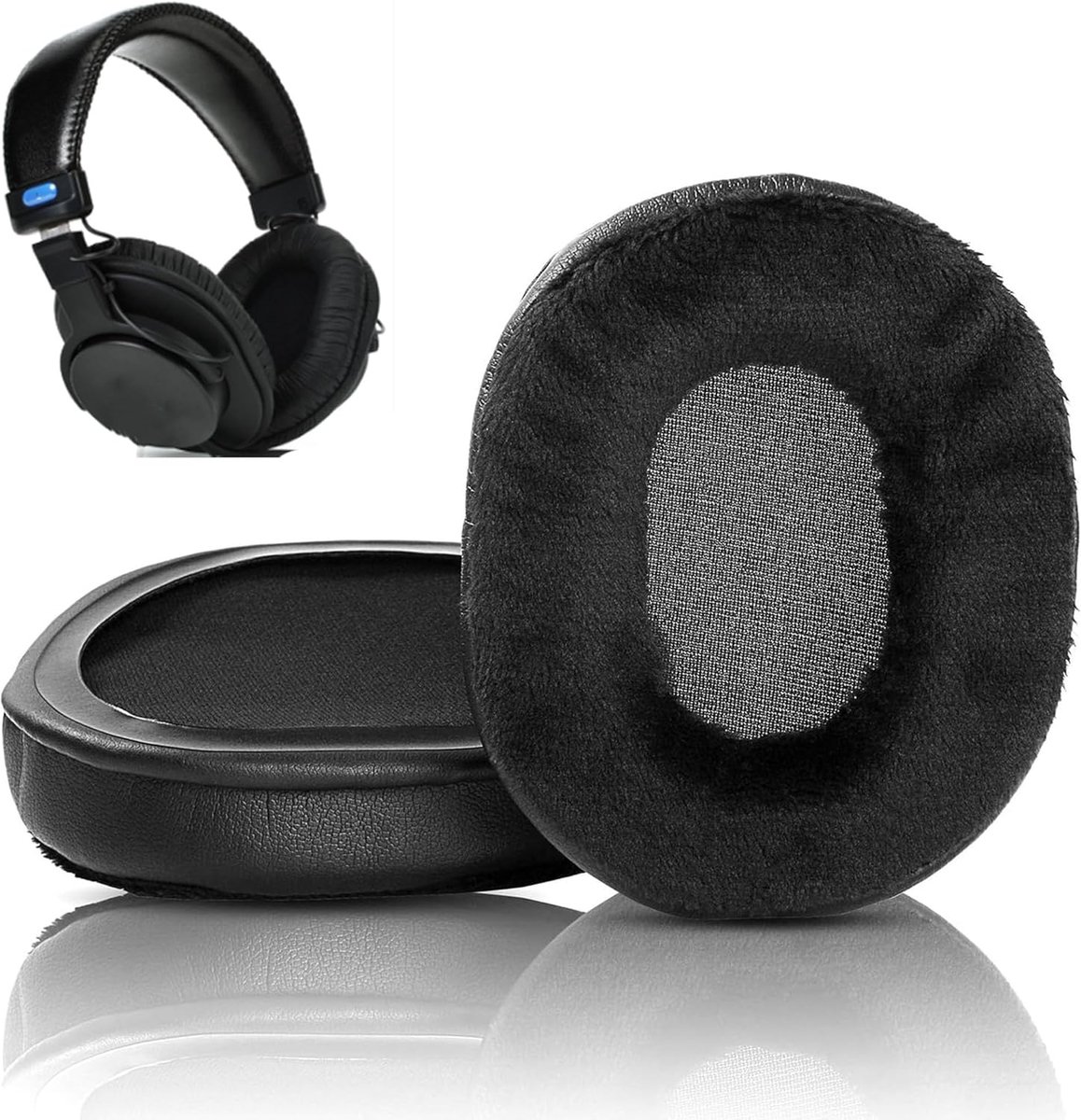 Ear Pads Compatible with Sony MDR-V6 MDR-7506 MDR-CD900ST ATH-M50X M40X M30x Wireless Earphones Ear Pads Replacement - ShopVlot
