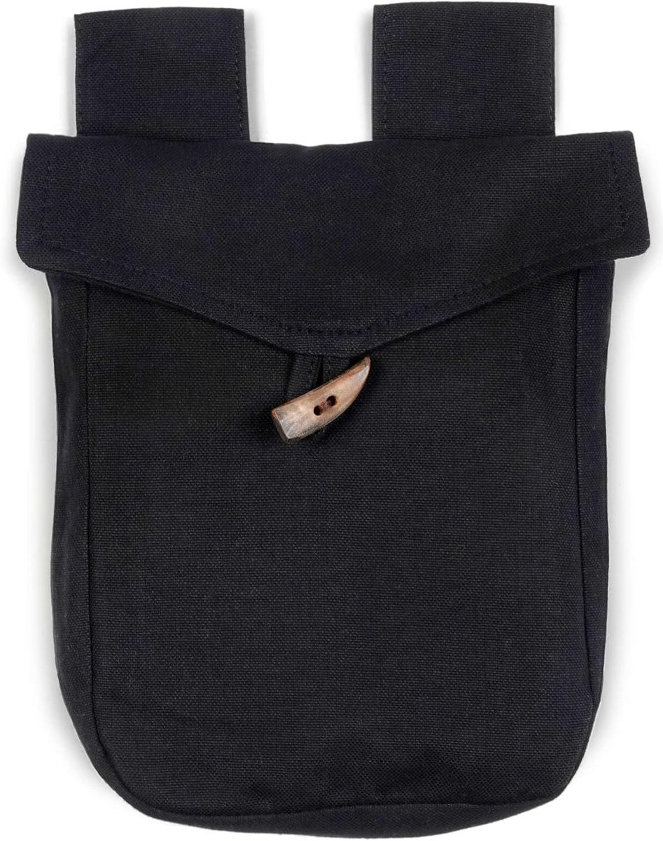 Medieval bag Widia in cotton light green, black, brown robe LARP - ShopVlot