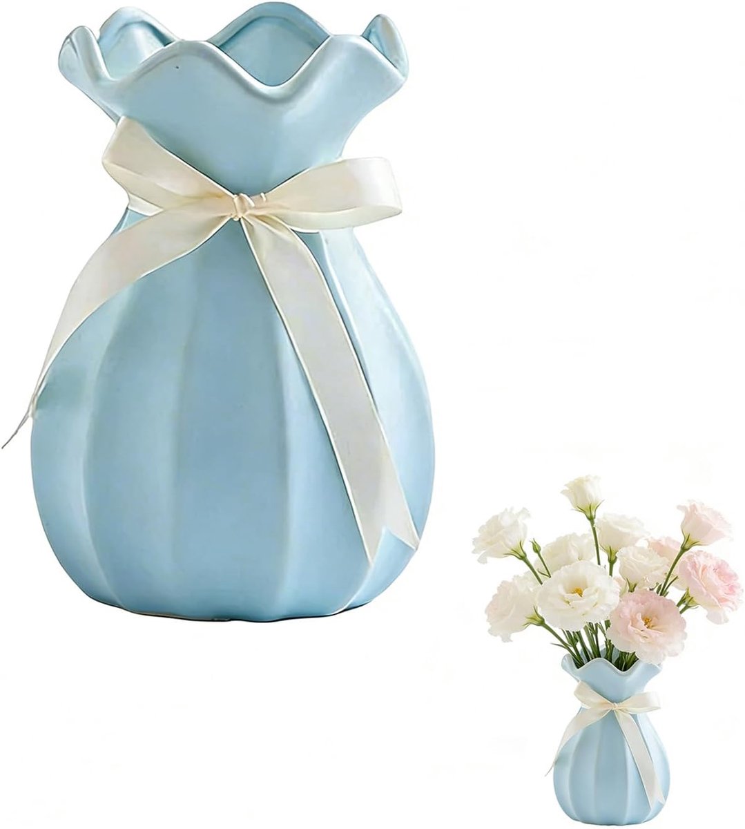 Modern Ceramic Vase, Ceramic Vase, Modern Home Decoration Vase, for Living Room, Bathroom, Dining Table, Office - ShopVlot
