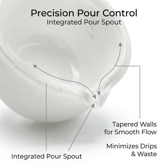 Melting Furnace Kit Crucible Set: Premium Fused Quartz Crucible 1477℃, 100g + 250g with Grip Pliers, Tapered Walls and - ShopVlot — afbeelding 2