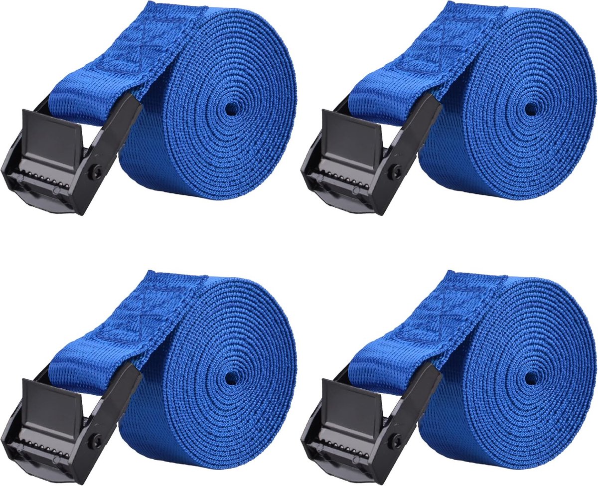 Azarxis Lashing Straps for Tie Down Straps, Ratchet Strap, Roof Rack Tyres, Heavy Duty Tension Straps with Cam Buckle - ShopVlot