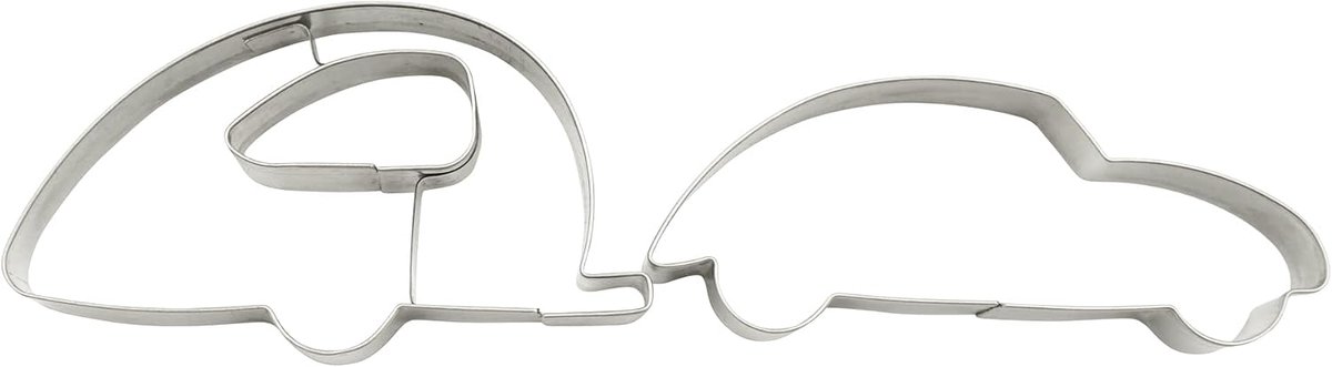 BekkiB - Set of 2 "Camping" - Cutters Car Beetle and Caravan, Cutters Made of Stainless Steel, Dishwasher Safe - ShopVlot