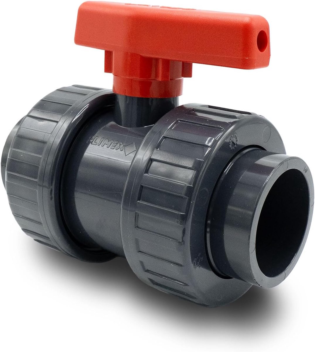 PVC kogelklep 50 mm PN16 - 2-weg - dubbele union - eenvoudig demontabel voor zwembad en irrigatie - ShopVlot
