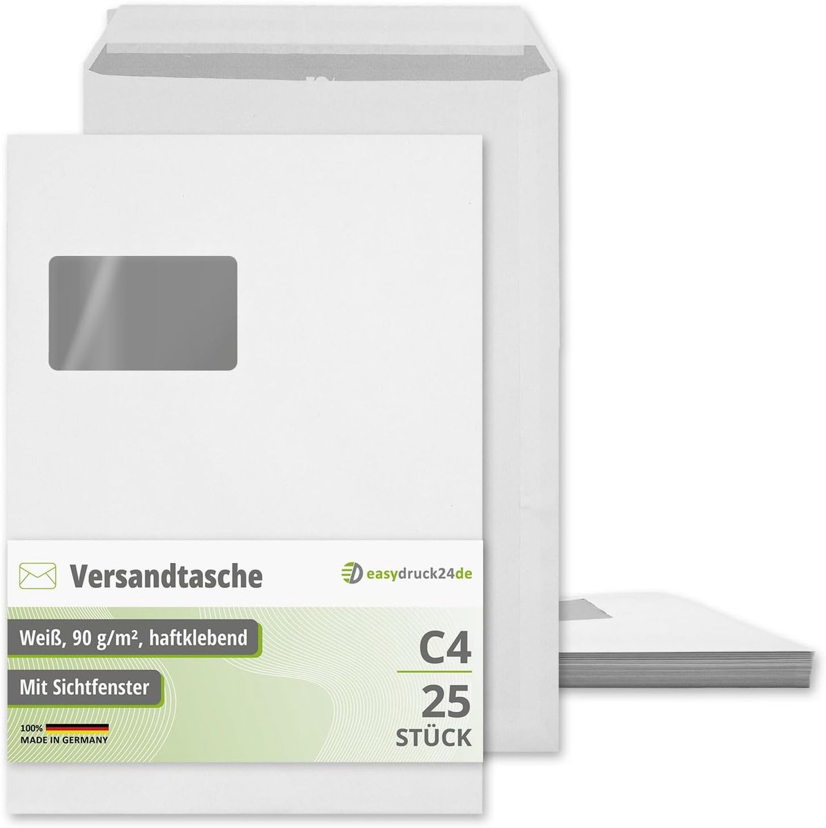 Enveloppen C4 met venster - zelfklevend - 25 stuks - ideaal voor A4 documenten - ShopVlot