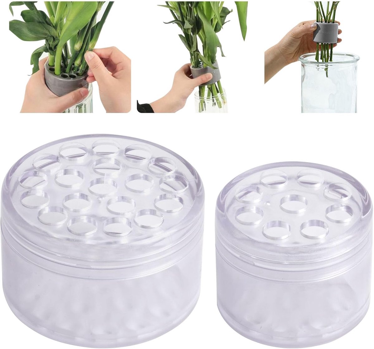 Ikebana vaas houder - spiralen ontwerp - bloemarrangeerder - creëer unieke bloemstukken - ShopVlot