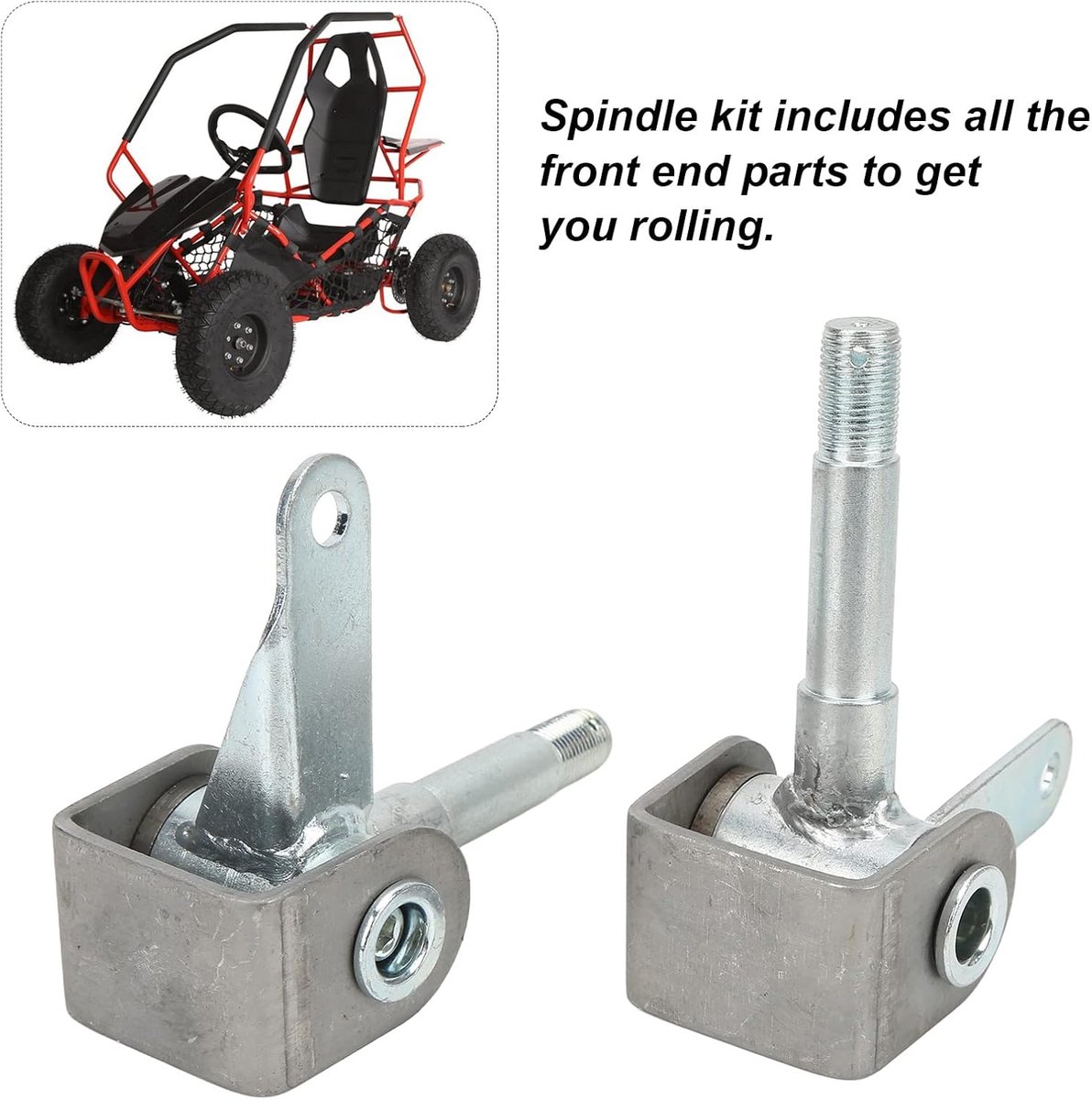 Go Kart Kit Set Spindel Cart Stuuras 5/8 Inch - Stalen Legering Beugel Set - Voor Go Kart Accessoires - ShopVlot