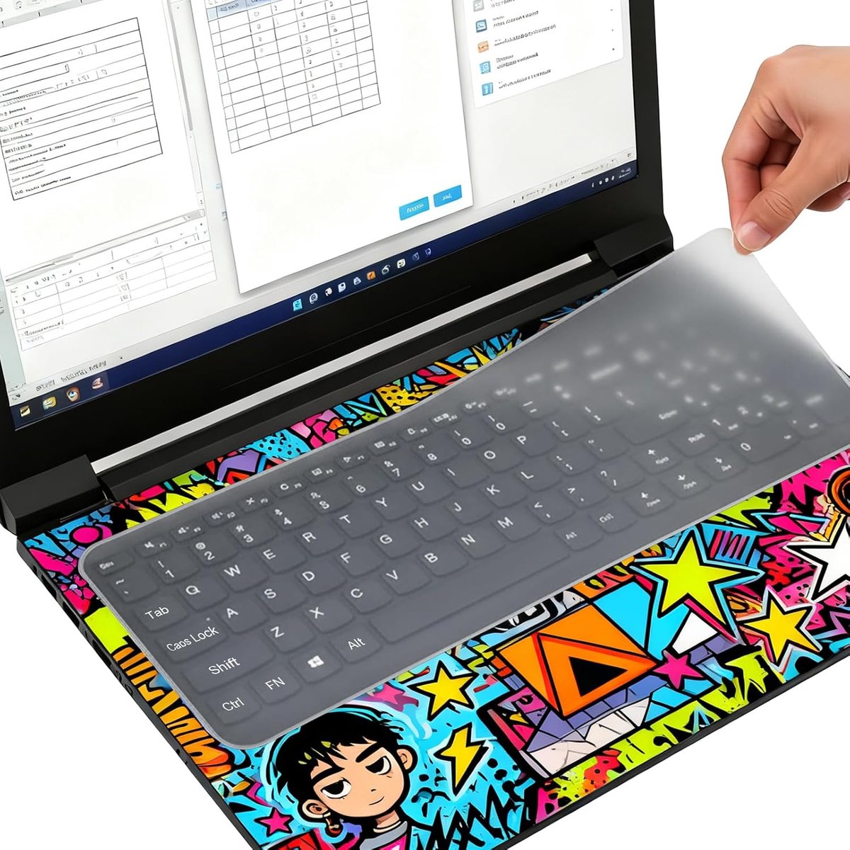 Laptop toetsenbordcover 14-15,6 inch - Ultra dun - Waterdicht en stofdicht - Bescherming voor je toetsenbord - ShopVlot