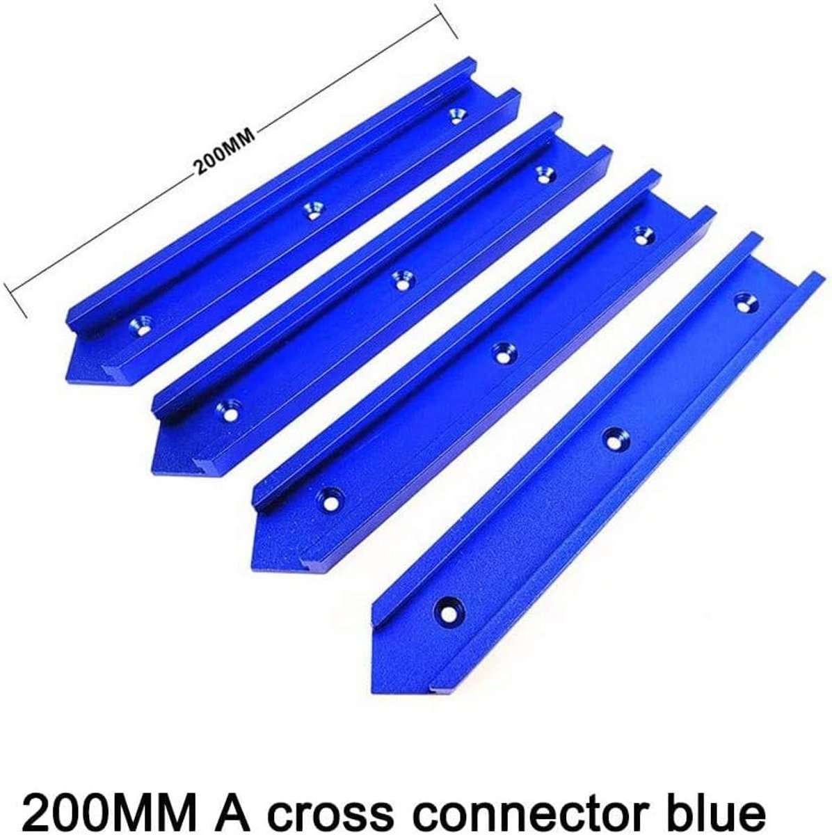 T-Track houtbewerking kruisset 200mm - aluminium - t-sleuf verbinding - optimaal voor sjablonen - ShopVlot
