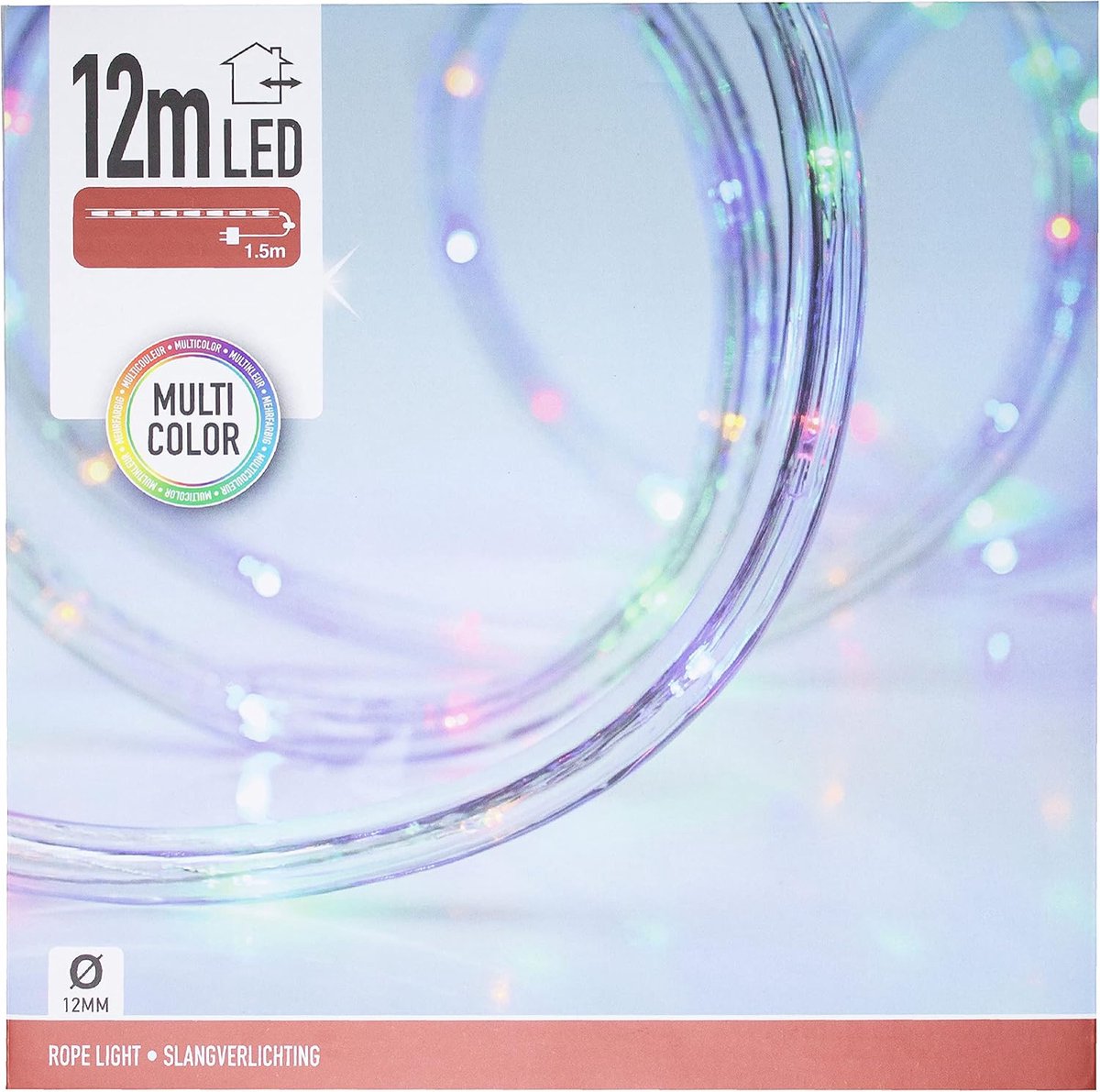 LED lichtslang 12 meter - multicolor - waterbestendig - sfeervolle verlichting voor buiten - ShopVlot