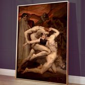 Dante en Virgil poster – Divine Comedy Kunstprint A3 | 29,7 x 42 cm