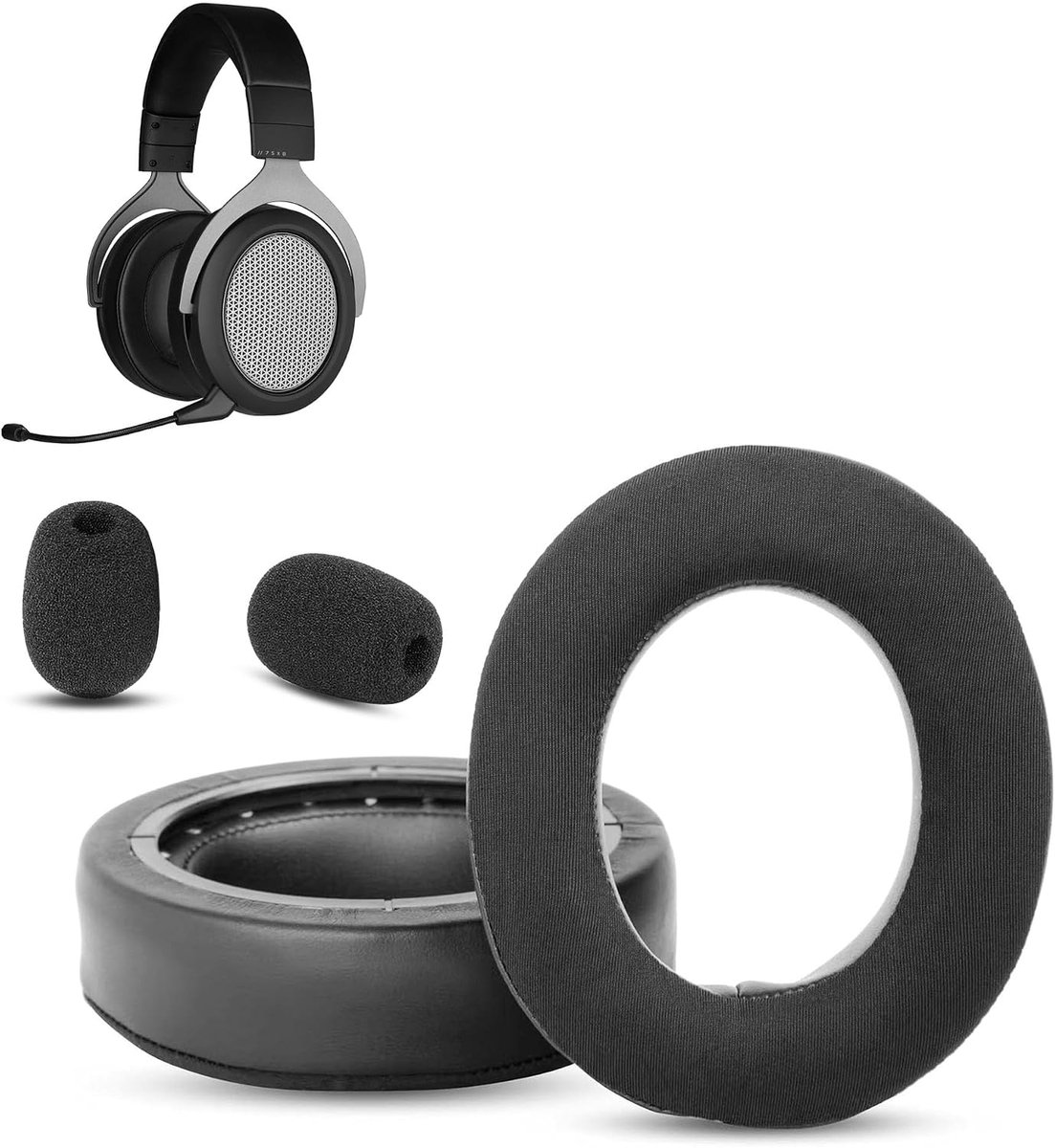 Ear Pads Compatible with Corsair HS75 XB/HS70/HS60/HS50/Pro Headsets Ear Pads Replacement Pad (Cooling Gel Layer) - ShopVlot