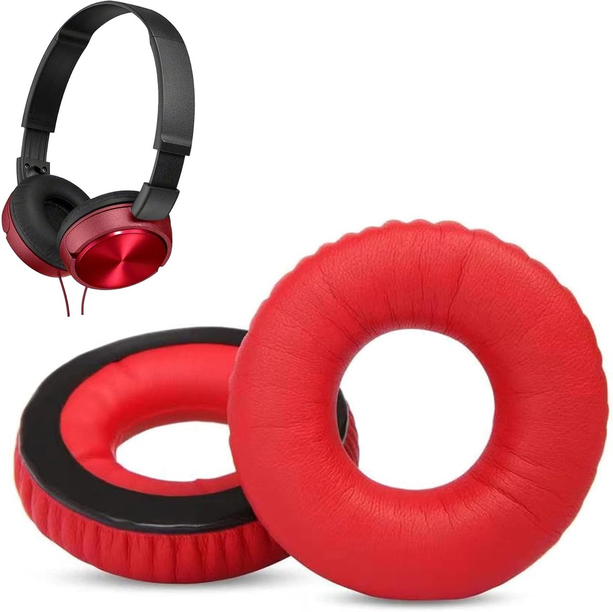 Ear Pads Compatible with Sony MDR-ZX660AP MDRZX660 AP Headphones Ear Pads Replacement Pad (Protein Leather/Memory Foam) - ShopVlot
