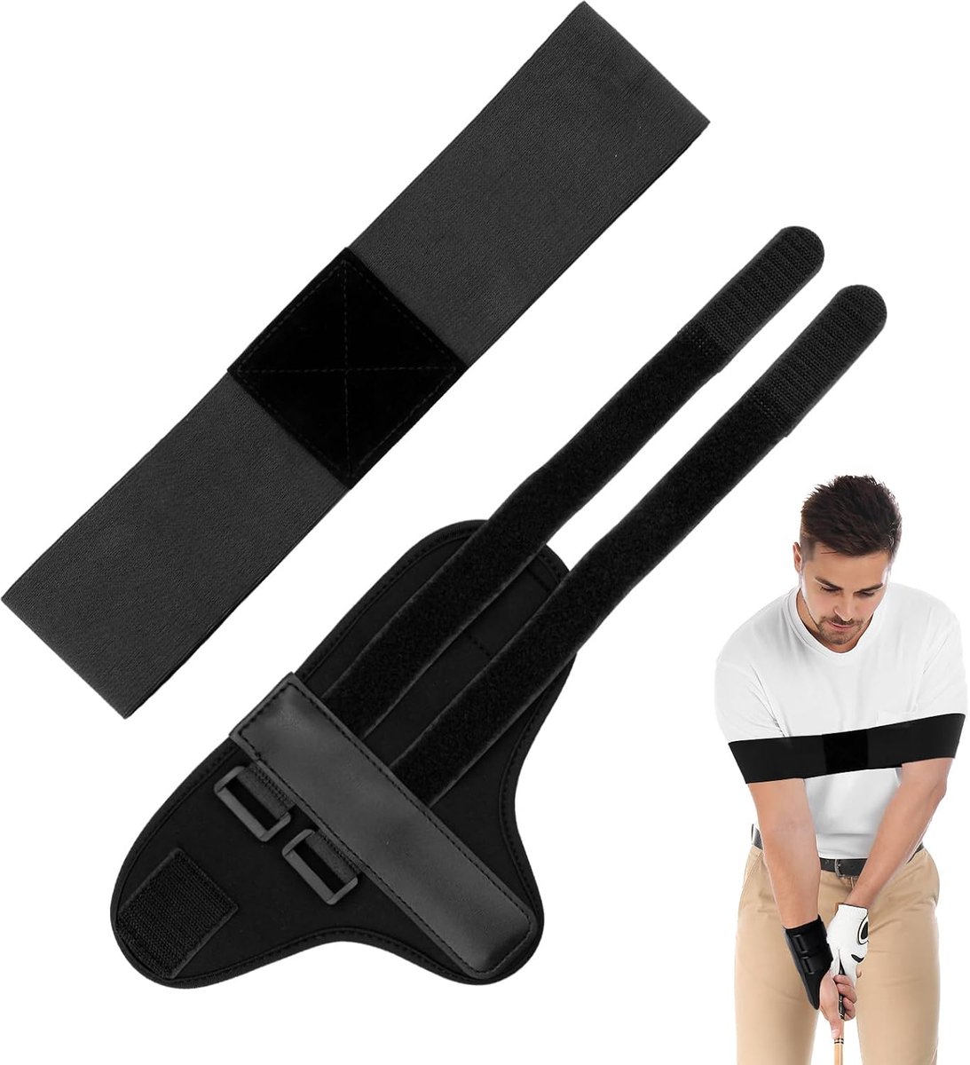 LELE LIFE 2 Pcs Golf Swing Wrist and Bracelet Training Aid, Golf Wrist Brace Hinge Trainer Grip Trainer Equipment for - ShopVlot