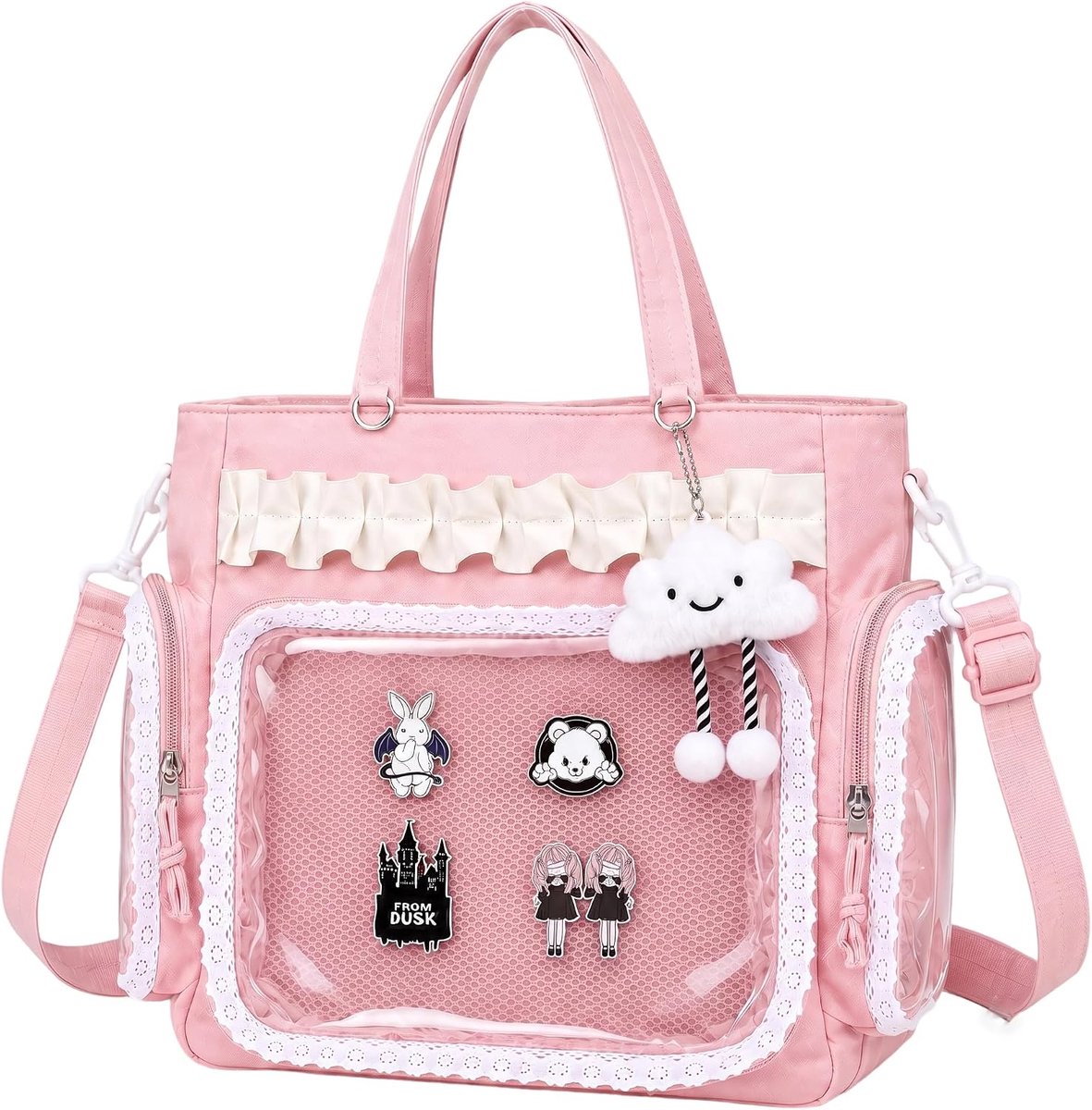 Ita Bag Crossbody handtas met doorzichtig kijkvenster, schattige boodschappentas - ShopVlot