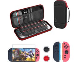 ProFPS Accessoireset geschikt voor Nintendo Switch 2 – Hard Case, Thumb Grips & Screenprotector