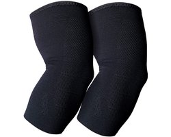 Kuangmi Elleboogbandage voor sport, tennis, golfboog, pijnverlichting, artritis, herstel van letsel, zwart (paar) - ShopVlot