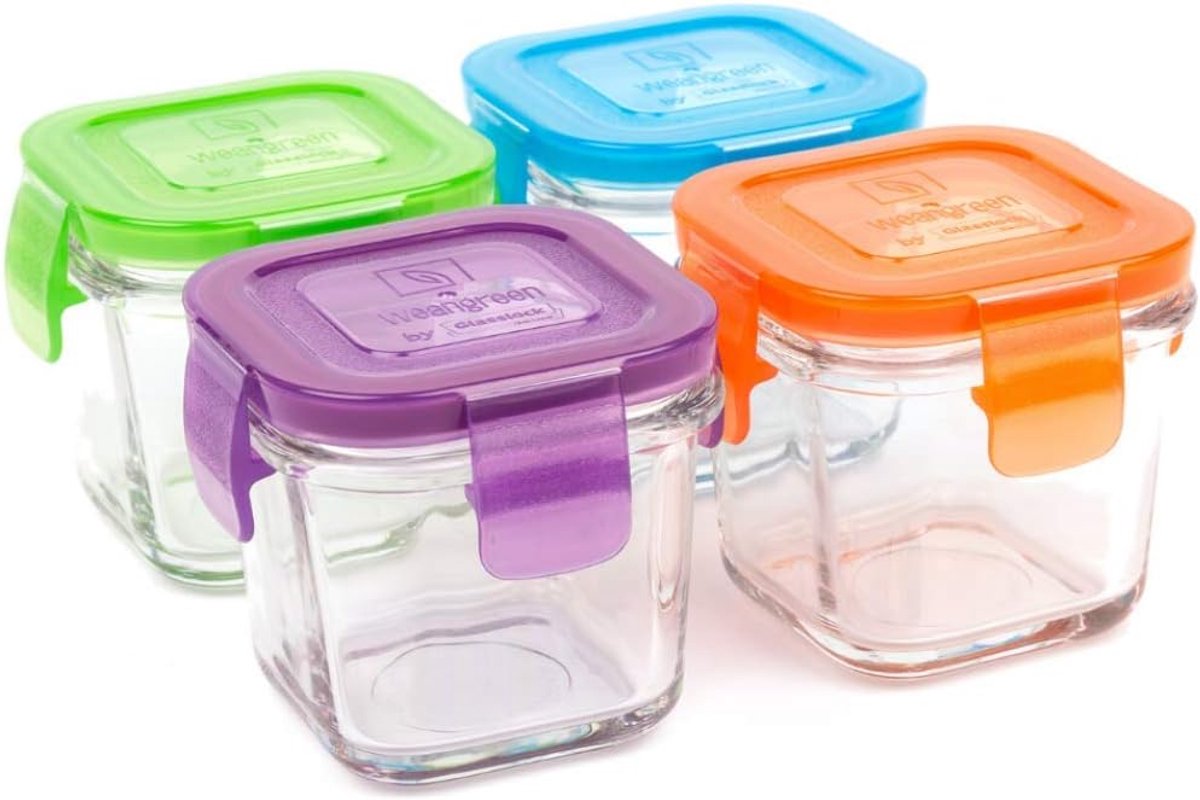 Wean Green GL428GP Cubes Set of 4 Glasses - Garden Pack, 120ml - ShopVlot