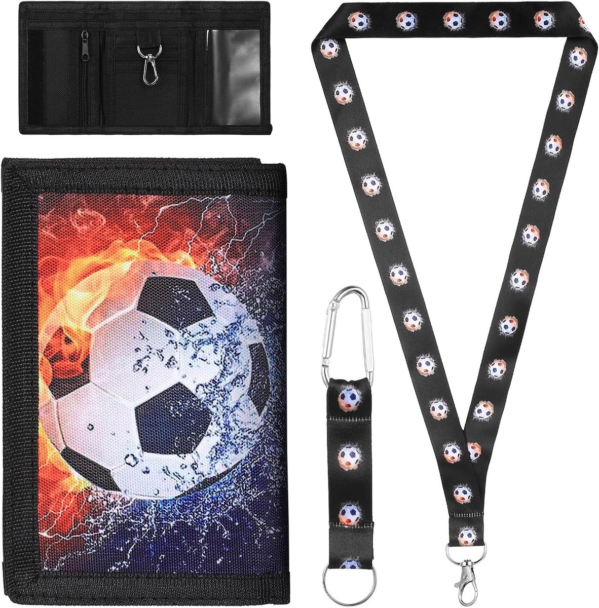 Football Chest Bag for Kids Wallet Boys Girls Wallet Kids Football Gifts for Boys Wallet Kids Purse with Keychain and - ShopVlot