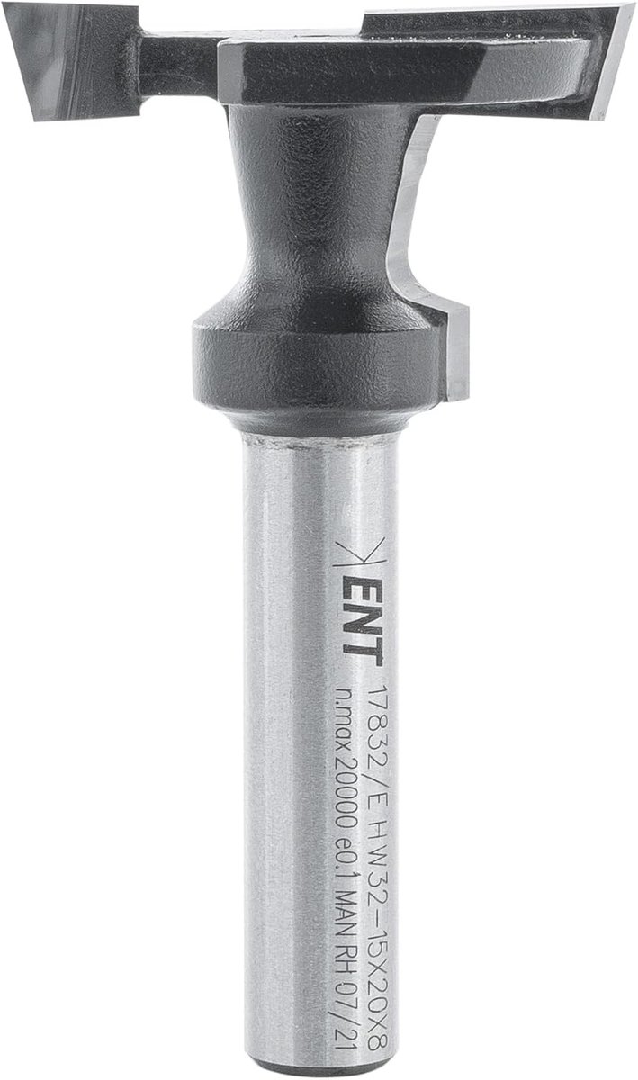 ENT 17832 T-Slot Cutter for Racking Systems in Carbide, Shank (S) 8 mm, Diameter (D1) 32 mm, Useful Length (NL2) 20 - ShopVlot
