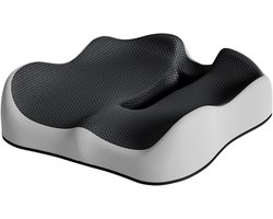LYH® Ergonomisch Zitkussen Auto en Bureaustoel - Hoogte 10 cm - Traagschuim - Open Midden - Zwart