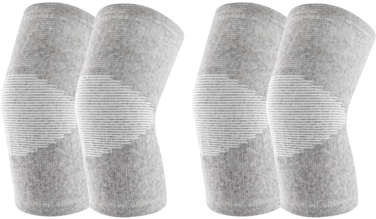 Zavio® Kniebandage Bamboe - Kniebrace Ademend - Sport Ondersteuning
