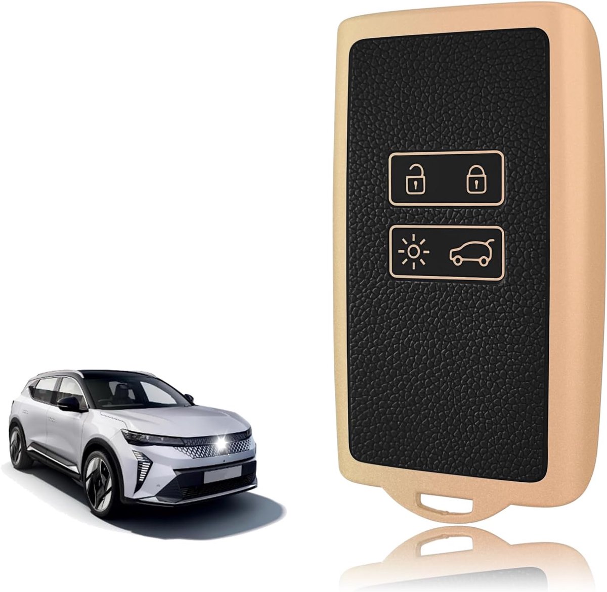 Key Case Silicone, Car Key Cover Suitable for Renault Captur Clio Kadjar Megane Arkana Austral Zoe Scenic Talisman - ShopVlot