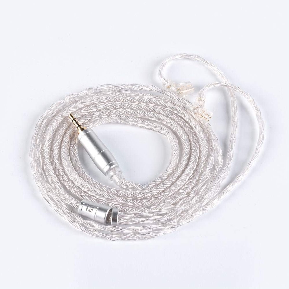 KBEAR 16 Wire Silver Plated Wire Headphone Upgrade Cable, Replacement Earbuds, AudioContact Replacement Cable for ZSN - ShopVlot