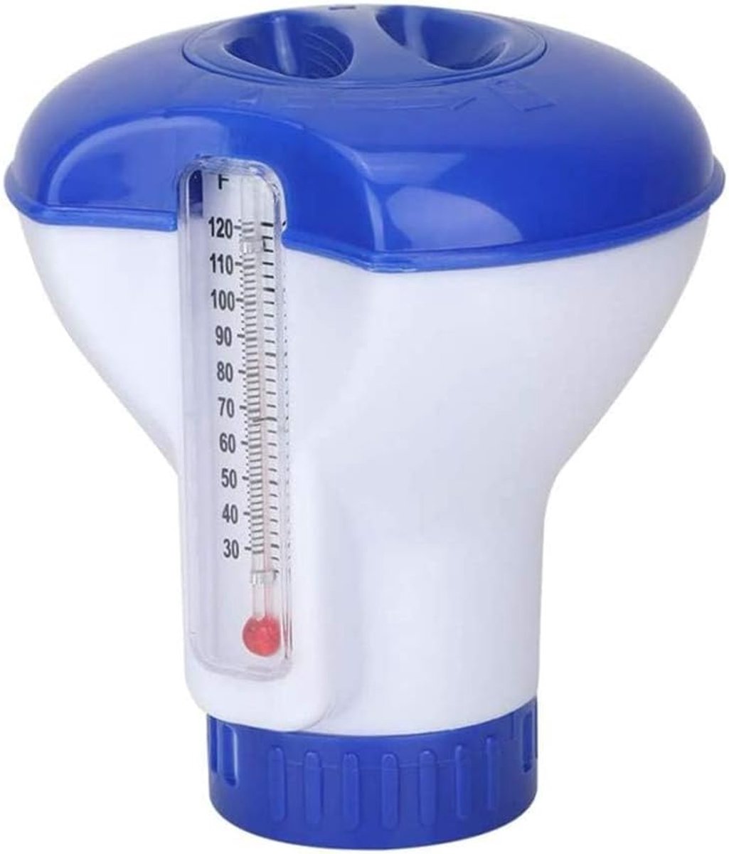 Swimming Pool Chemical Dispenser, Floating Chlorine Tablets Dispenser Spa Chemical Dispenser for Outdoor Indoor Pools - ShopVlot