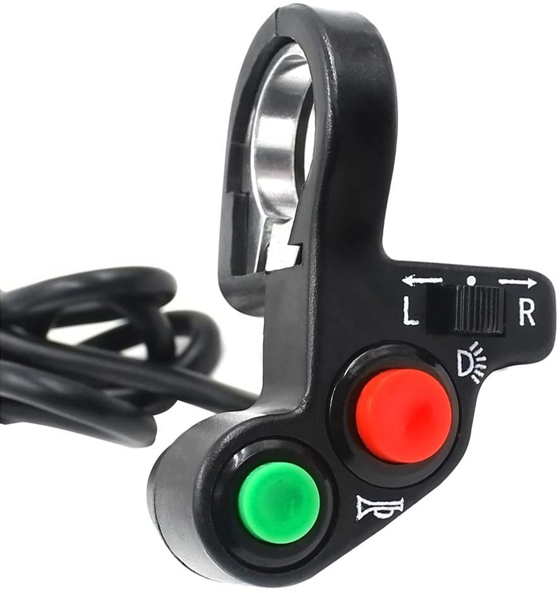 Motorfiets schakelaars 7/8" 22mm - multifunctioneel - toeter, aan/uit, richtingaanwijzer - eenvoudige installatie - ShopVlot