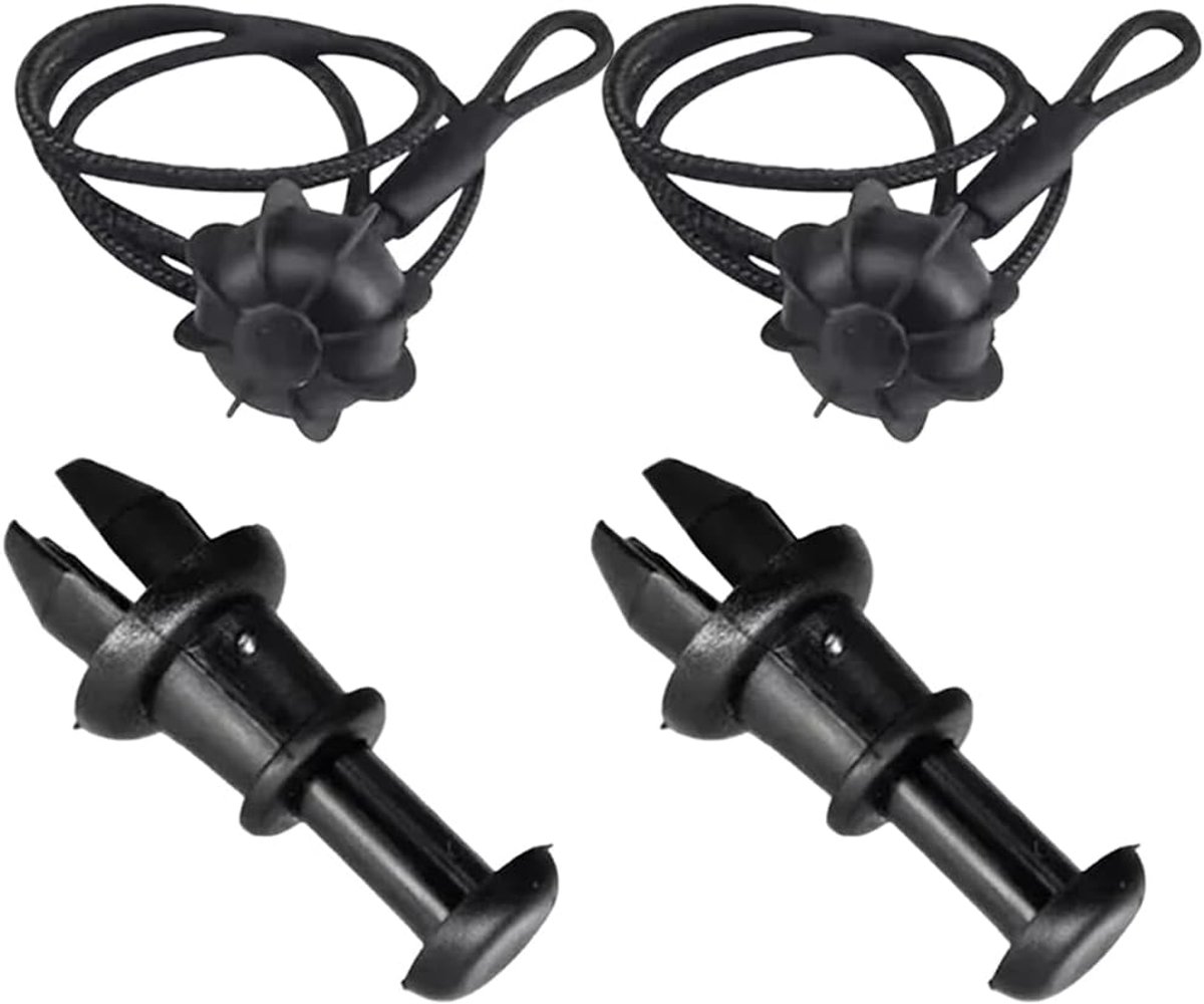 kofferbakafdekkingen set van 4 - universeel - bevestigingskoord met clips - eenvoudige montage voor VW Golf 5 en 6 - ShopVlot
