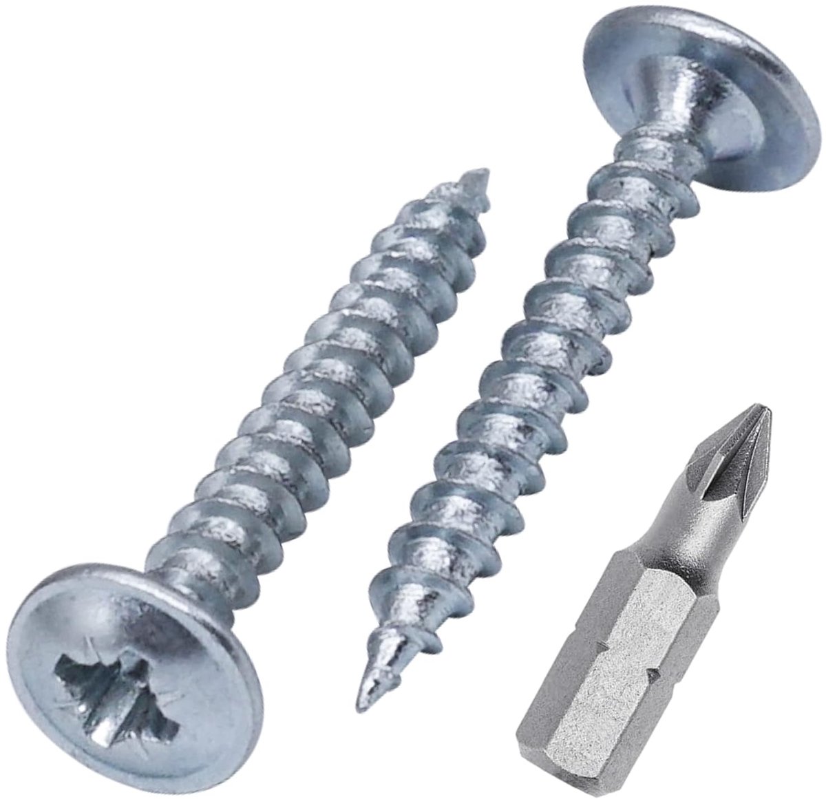 Houtschroeven 0.3 x 30mm - Gegalvaniseerd staal - Zelftapper - Geschikt voor metaal en hout - ShopVlot