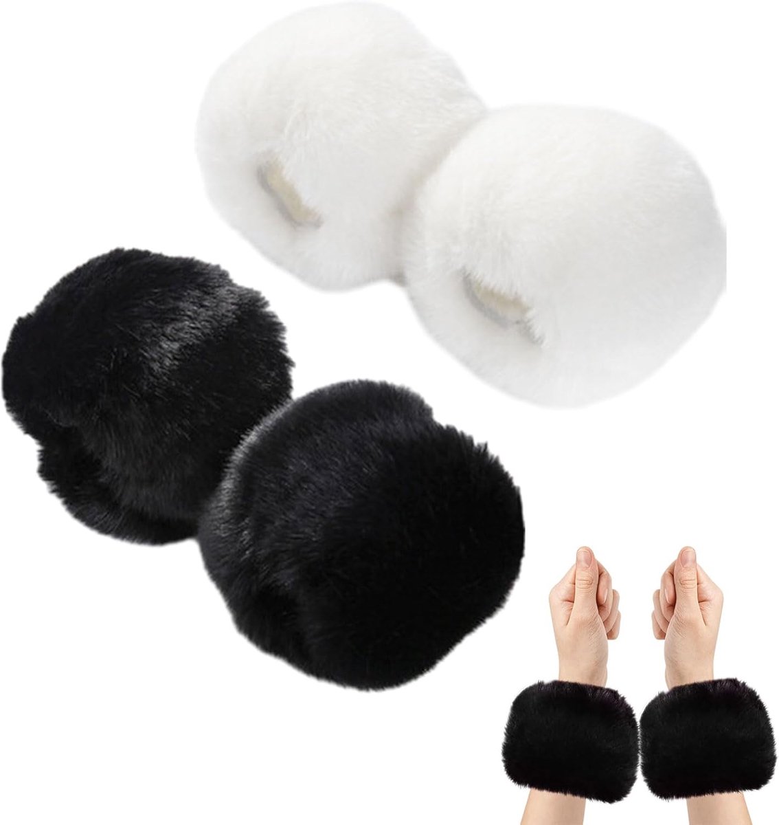 Armbeschermers 2 Stuks - Faux Bont - Zacht en Comfortabel - Perfect voor de Winter - ShopVlot