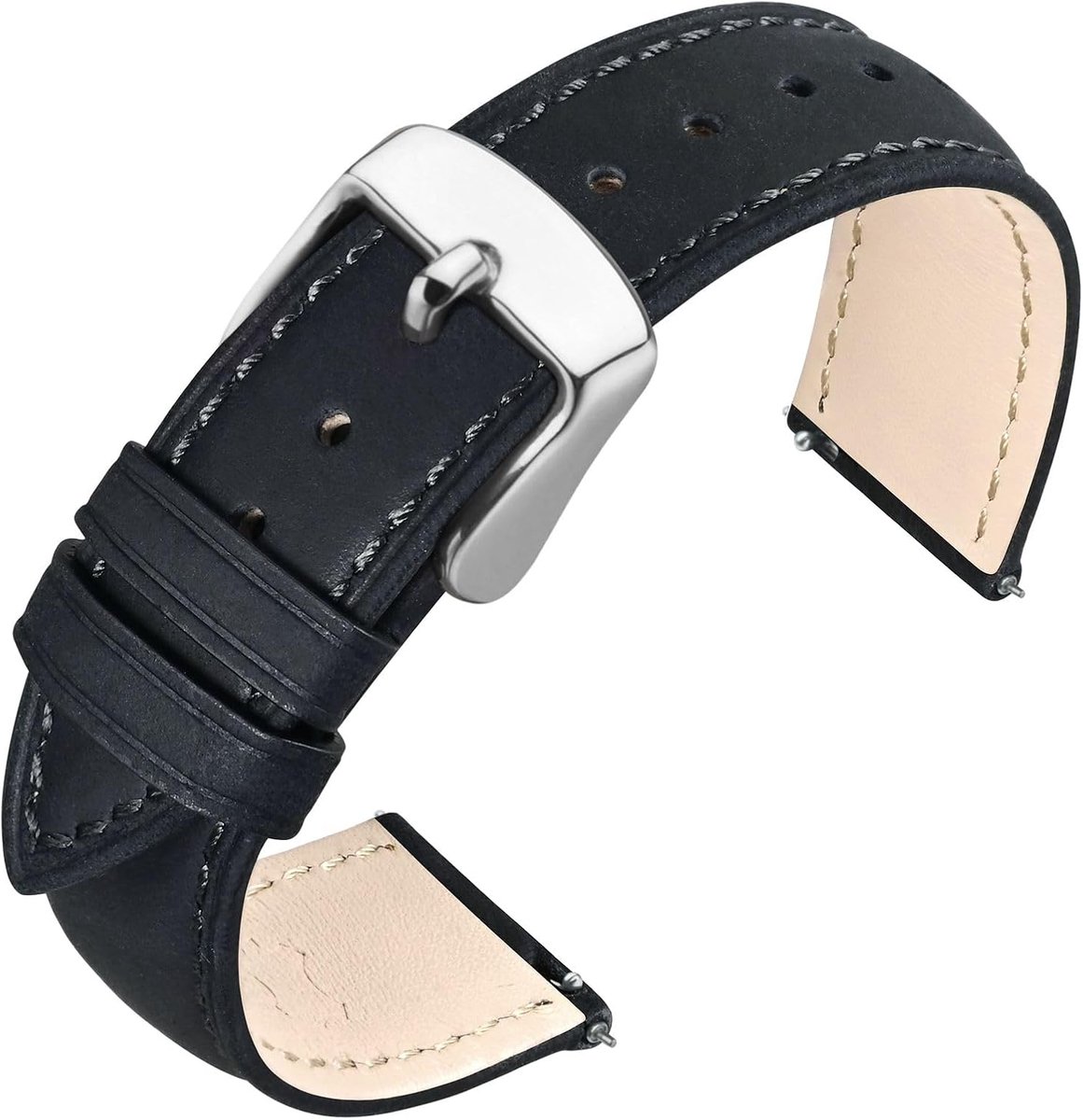 Horloge band 18-22 mm - crazy horse leer - snel verwisselbaar - stijlvol en comfortabel - ShopVlot