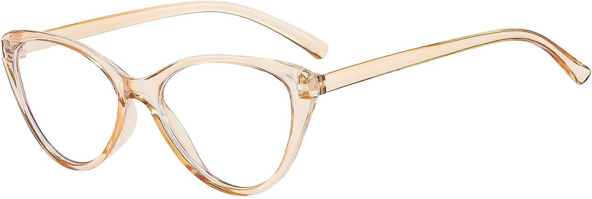 Myopiebril Cateye - Lichtbruin - -3.5 Dioptrieën - Stijlvolle cat eye look - ShopVlot