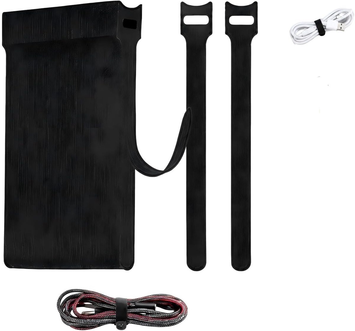 Kabelbinders zwart 150mm - hersluitbaar - zelfklevend - ideaal voor kabelbeheer - ShopVlot