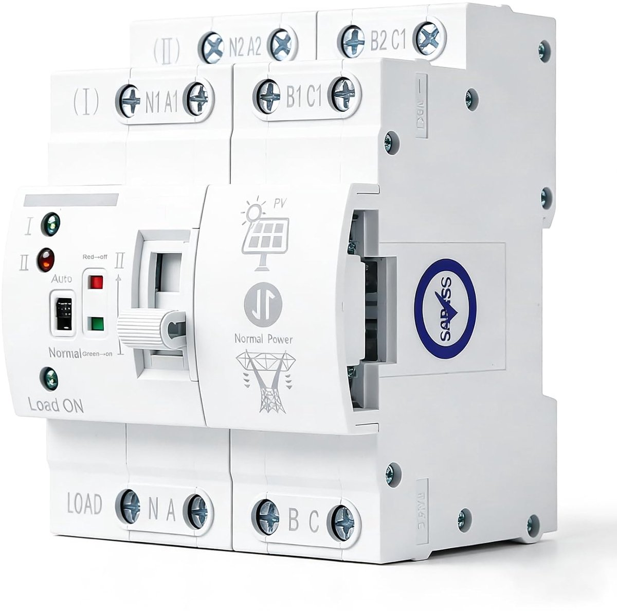 Automatische 4P 63A stroomschakelaar - Din rail - Betrouwbare elektrische bescherming - ShopVlot