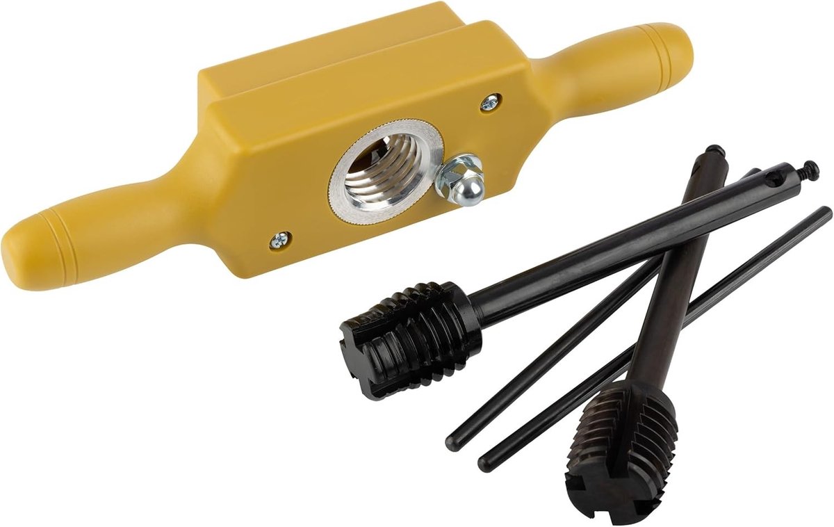 Tap- en snijset voor hout - 1 Inch - Voorgeslepen 3-delige set met Stalen Snijmessen en Aluminium Slijtdelen - Voor Houtbewerkers