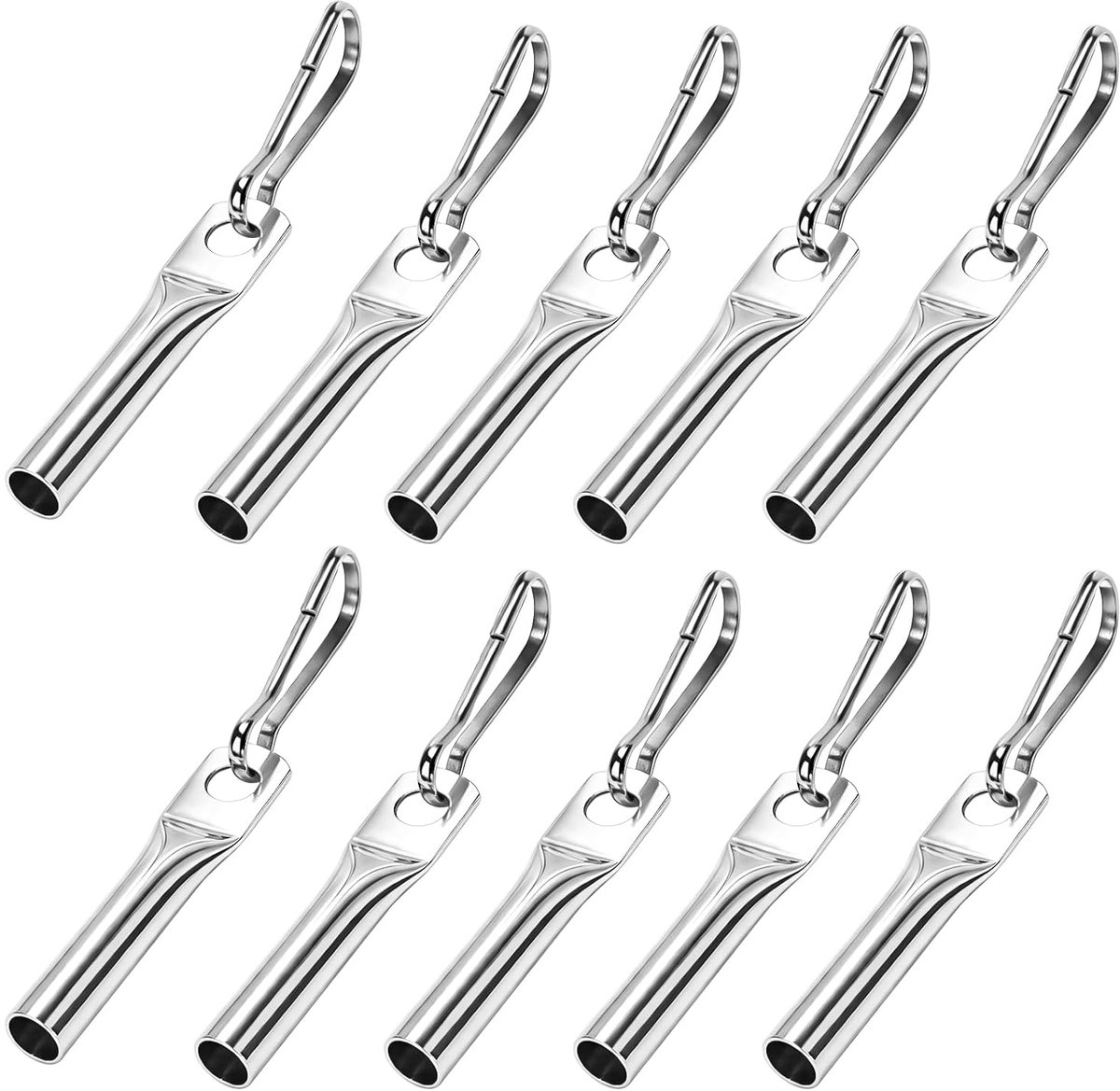 Spanriemen, haken, 10 stuks, verzinkt, 8 mm, dekzeil, aanhanger, bevestiging - ShopVlot