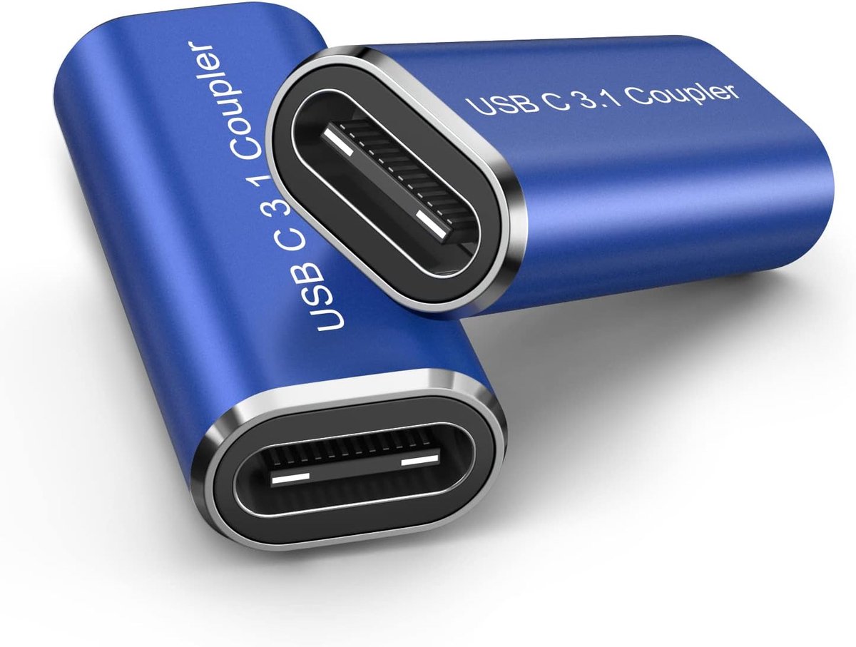 ANDTOBO USB C Female to Female Adapter, 2 Pack USB C 3.1 Female to Female Adapter Coupler, Supports Fast Charging 100W - ShopVlot