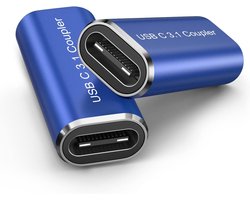 ANDTOBO USB C Female to Female Adapter, 2 Pack USB C 3.1 Female to Female Adapter Coupler, Supports Fast Charging 100W - ShopVlot