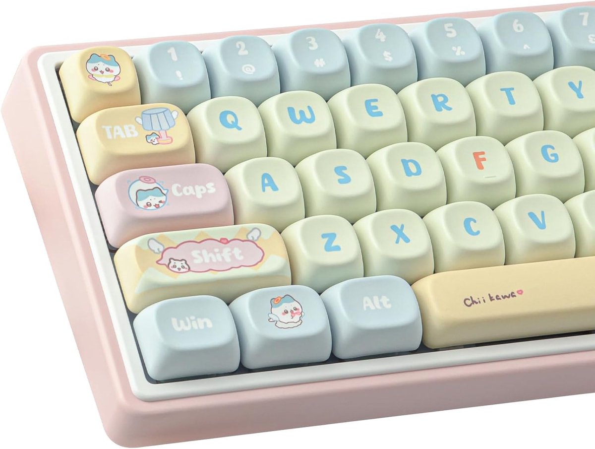 Sunzit PBT Keycaps ANSI & ISO Layout 129 Keys Set MOA Profile Dye Sublimation for Cherry MX Switches 104/87/74/61 60 - ShopVlot