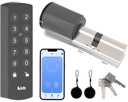 Electronic Door Lock with Keyboard, Lock Cylinder 30/40 - Door Unlock via NFC Cards, Digit Code, APP, Key, Smart Door - ShopVlot