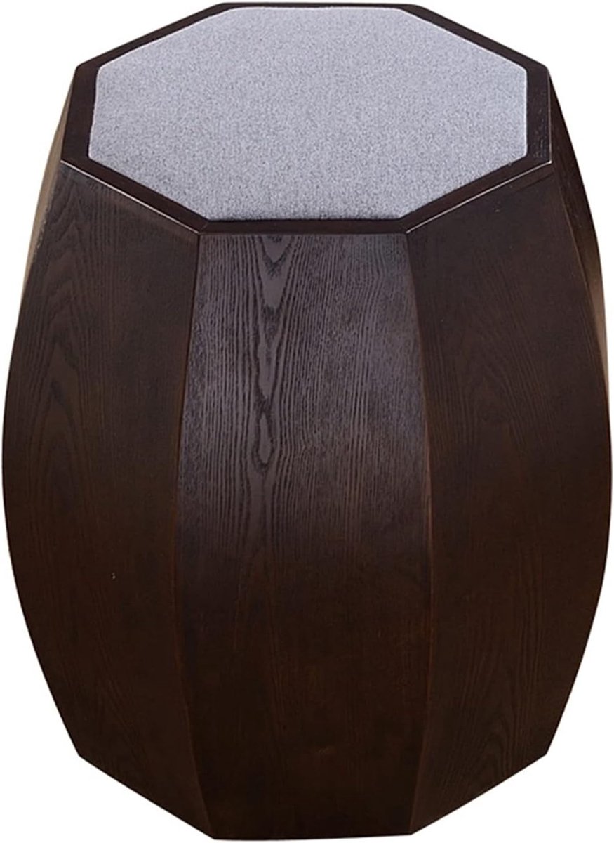 New Chinese Drum Stool Solid Wood Stool, Octagonal Stool, Tea Room Tea Stool Guzheng Stool, for Living Room, Bedroom - ShopVlot