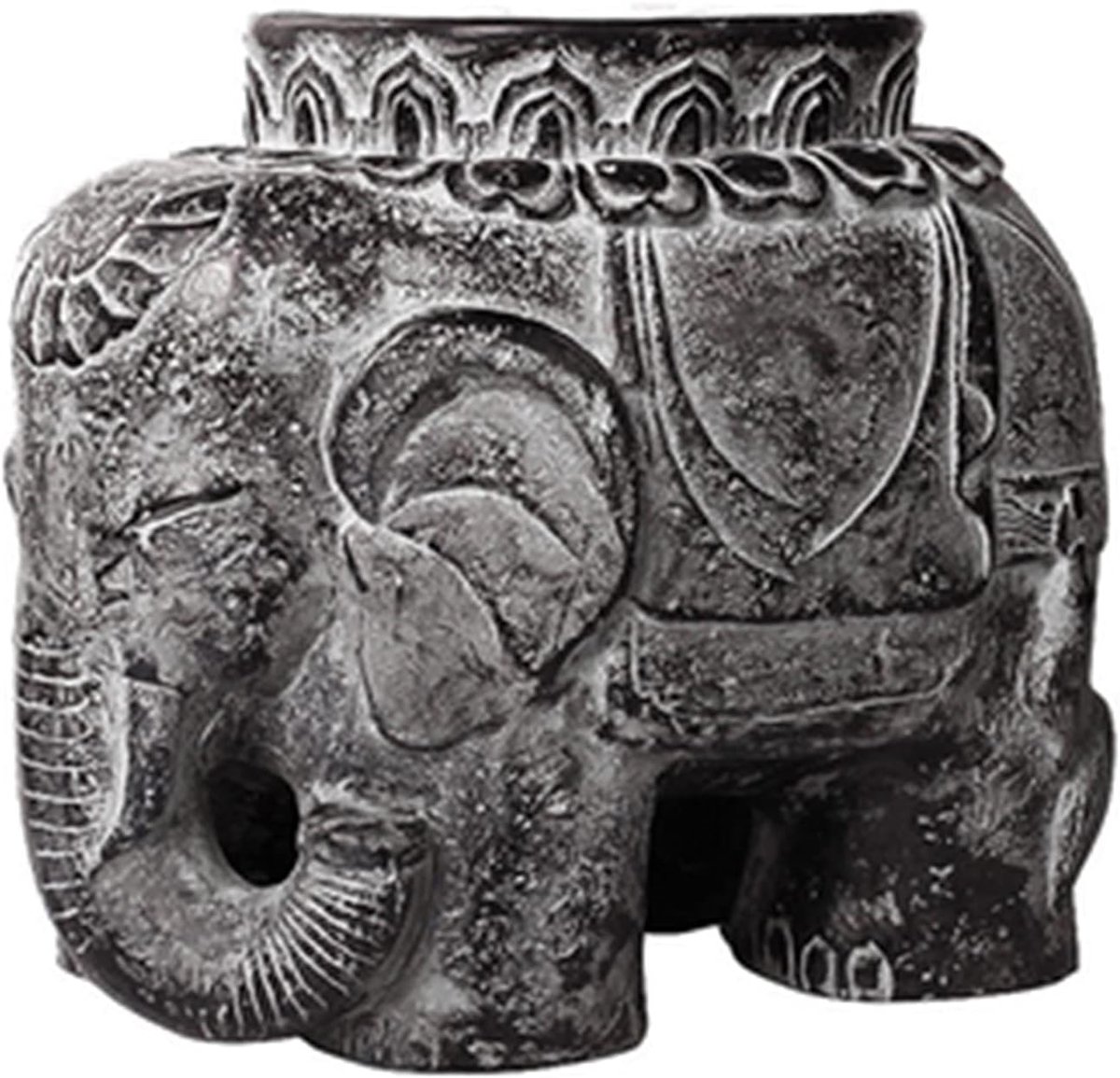 Creative Chinese Garden Imitation Stone Elephant Shoe-Changing Stool, Small Indoor Low Stool for Bedroom, Living Room - ShopVlot
