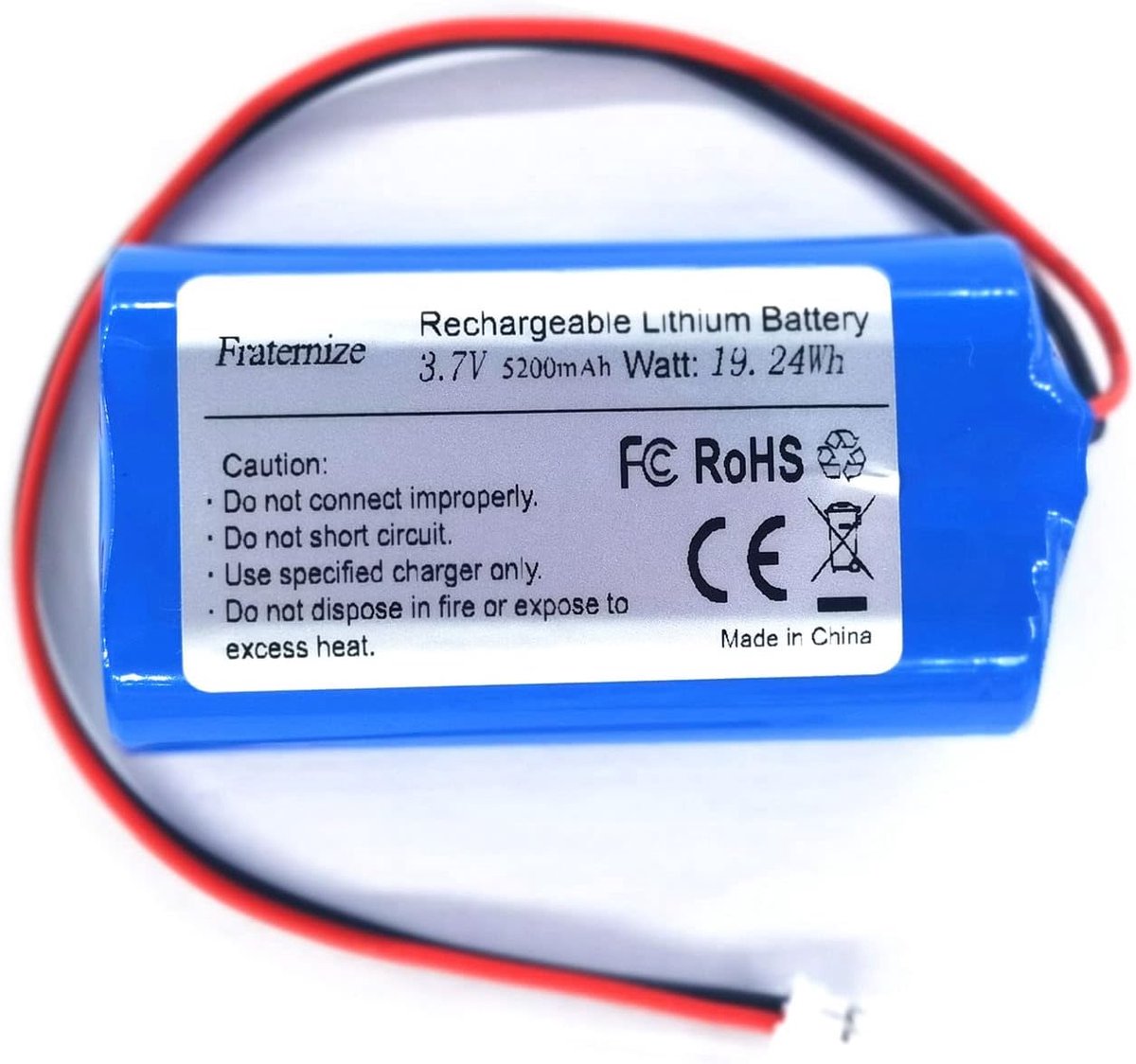 5200mAh 3.7V Rechargeable Lithium Battery 3.7V with Battery JST-PH JST 2.0/2P Batchage Pack Cartridges for - ShopVlot