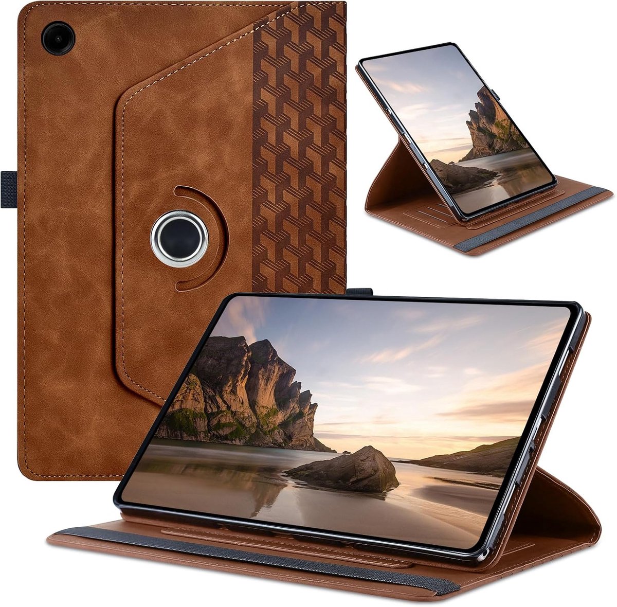 CASAFUNY Hoes voor Samsung Galaxy Tab A11 Plus tablet beschermhoes multi-hoek standaard cover case, blocs de - ShopVlot