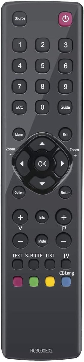 ALLIMITY RC3000E01 RC3000E02 Remote Control Replce Fit for Thomson TCL TV 32HS3246 39FU5253 40FS5246-C 40FW3323 - ShopVlot