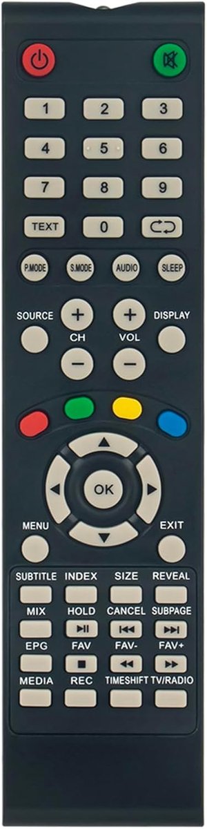 ALLIMITY Remote Control Replacement suitable for POLAROID NORDMENDE ND28N2000C ND24N2100C TVB55R4PR003 TPL32HDPR001 - ShopVlot