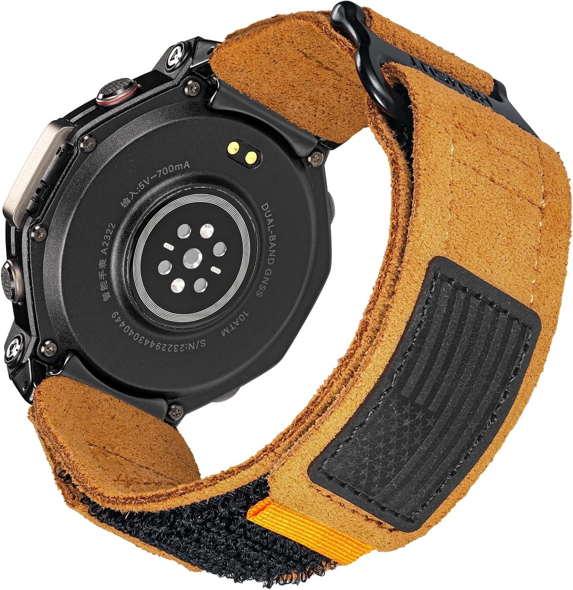 HEMSUT Watch Bands Compatible with T-Rex 3 Wide Hoop and Loop Rugged Sport Band Only for TREX 3, Military Camouflage - ShopVlot