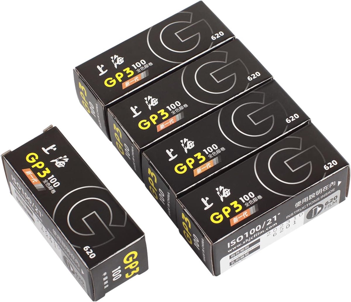 Shanghai GP3 620 Black and White Roll Film ASA DIN ISO 100 S/W Negative Freshest - ShopVlot